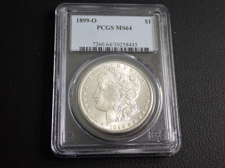 1899-O MORGAN SILVER DOLLAR COIN - PCGS MS64 image