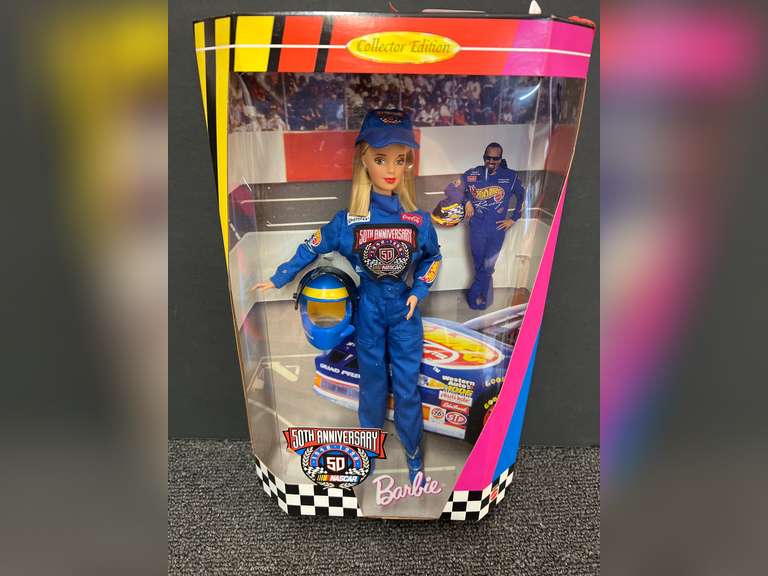 Collector Edition NASCAR 50th Anniversary Barbie Doll image