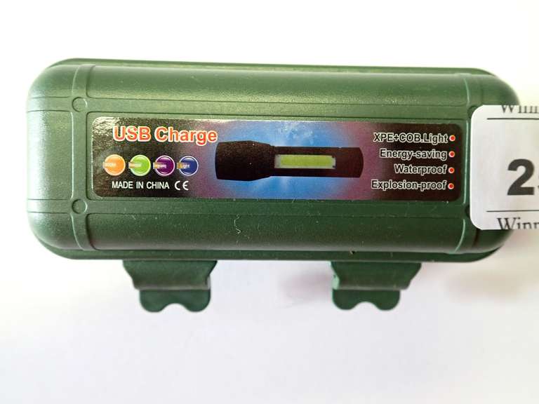 USB Rechargeable Waterproof LED Flashlight with Case image