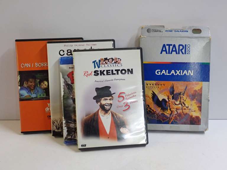 Atari 5200 Galaxian Game in Box w/Instructions & More image