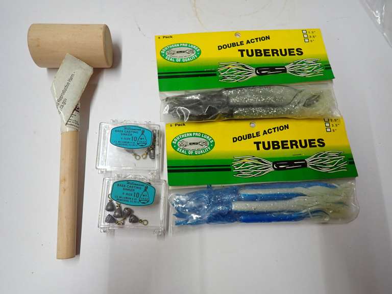 Fishing Lures, Sinkers and Tsunami Wooden Mallet image