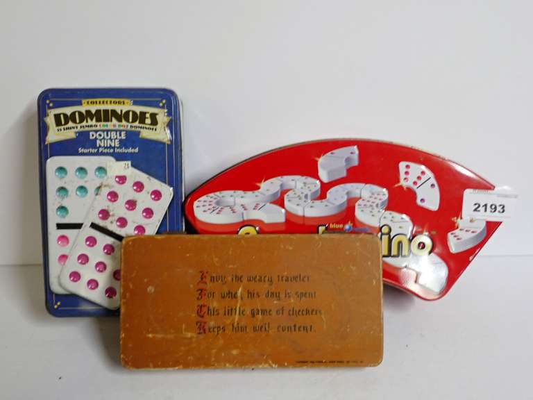 Dominoes & Checkers Game Set image