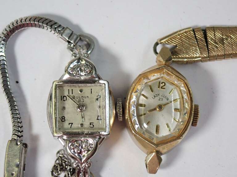 Two Ladies Wristwatches - One needs repair, both need batteries image