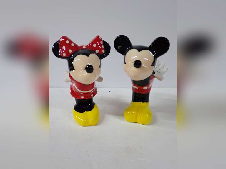Mickey and Minnie Mouse Salt and Pepper Shakers image