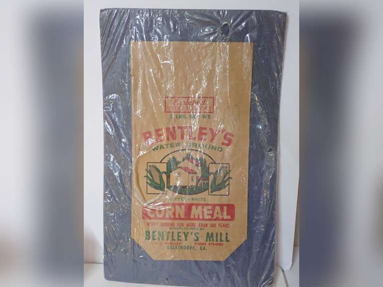 Bentley's Water Ground Corn Meal Sack Framed image