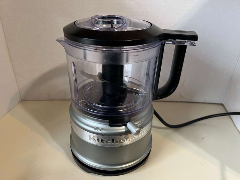 KIT...Small KitchenAid food processor, powers up, see pictures for details. image