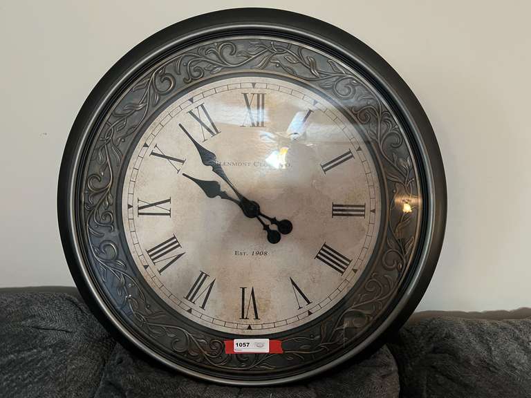 Large Glenmont Clock Co. wall clock, see pictures for details. image