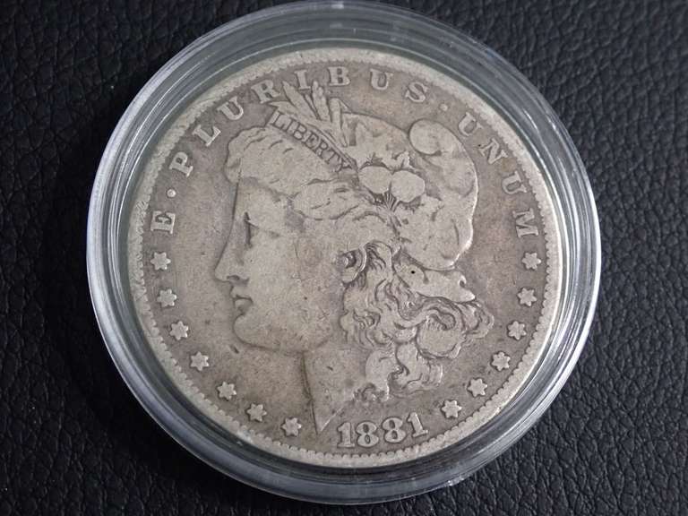 1881-O MORGAN SILVER DOLLAR COIN image