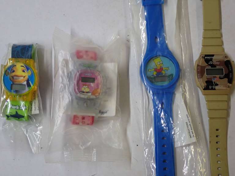 Lot of 4 Digital Watches-Need Batteries image