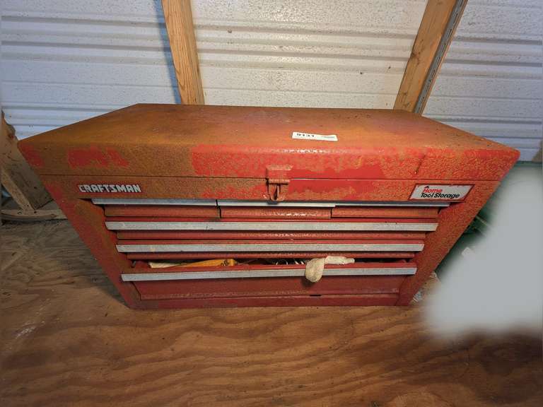CRAFTSMAN HOME TOOL STORAGE BOX AND CONTENTS image