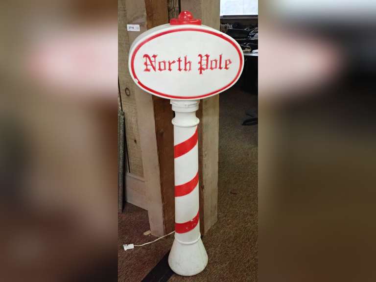 Vintage Union Products North Pole Blow Mold image
