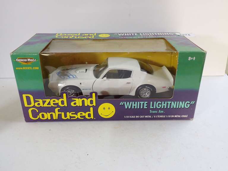 Dazed and Confused White Lightning Trans Am 1:18 Scale Die Cast Car image