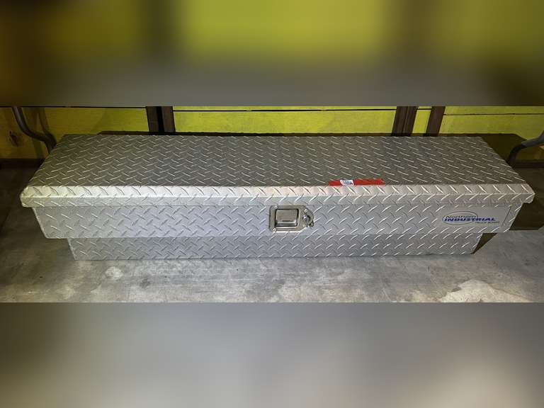 Northern Industrial diamond plate side mount toolbox, see pictures for details. image