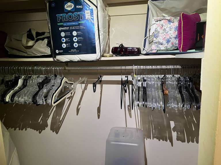 Master… Closet lot marked 1166, includes all content of master closet. See pictures for details. image