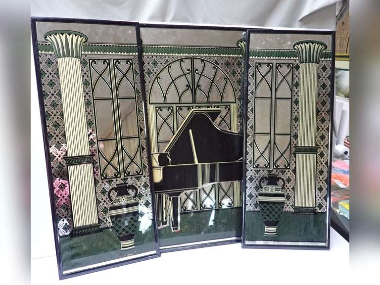 3pc Mirrored Art Panel Set image