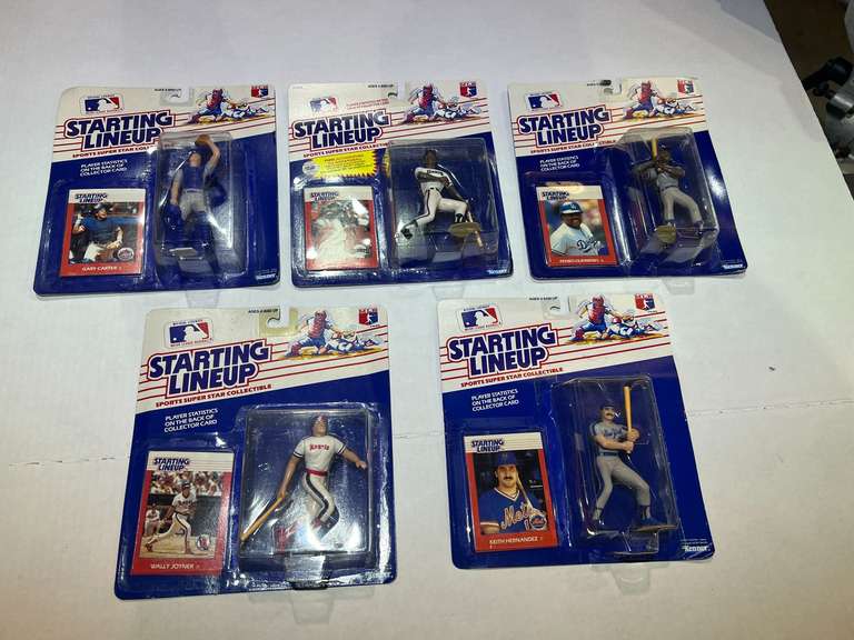 Starting lineup baseball action figures, still in unopened packages, set of five, see pictures for details. image