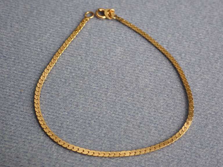 GOLD BRACELET - MARKED 14K ITALY-BROKEN CLASP image
