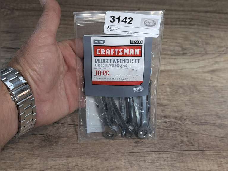 CRAFTSMAN 10-PIECE METRIC MIDGET WRENCH SET image