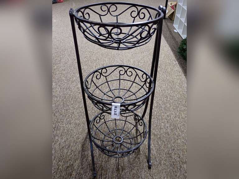 Metal 3-Tiered Plant Stand image