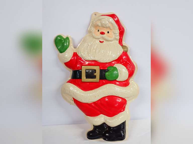 Celluloid Santa Claus Wall Hanging - Made in Hong Kong image