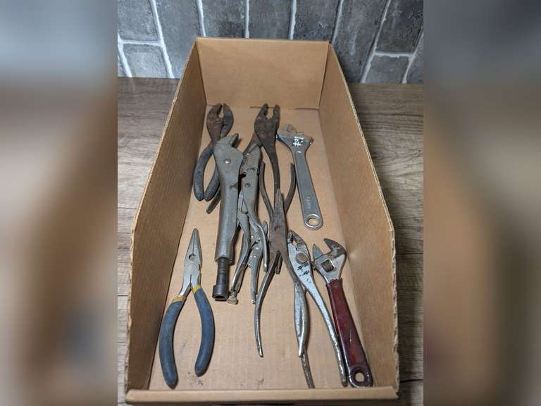 PLIERS, LOCKING PLIERS, AND CRESCENT WRENCHES image