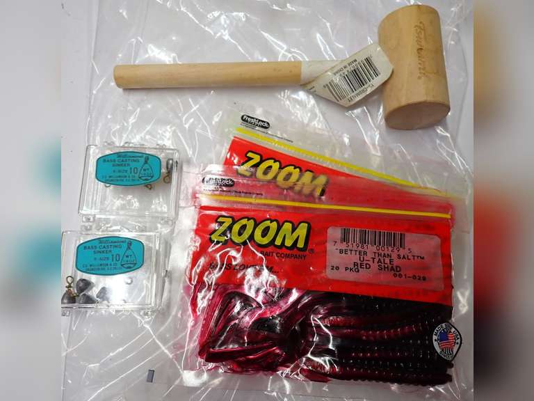 Fishing Lures, Sinkers and Tsunami Wooden Mallet image