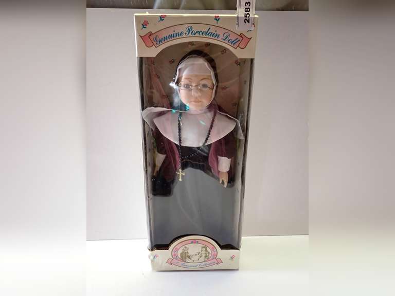 Genuine Porcelain Nun Doll in Box image