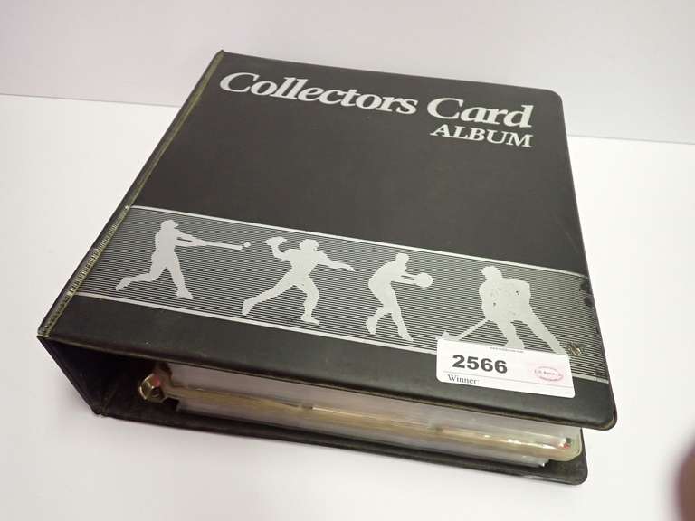 Collectors Card Album with Football Trading Cards-PICK UP ONLY image