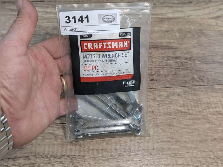 CRAFTSMAN 10-PIECE SAE MIDGET WRENCH SET image