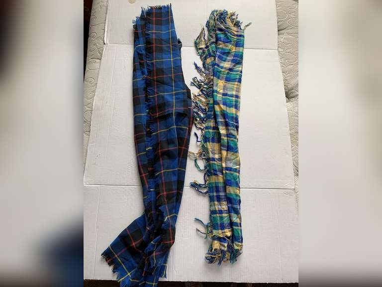 2 PLAID SCARFS image