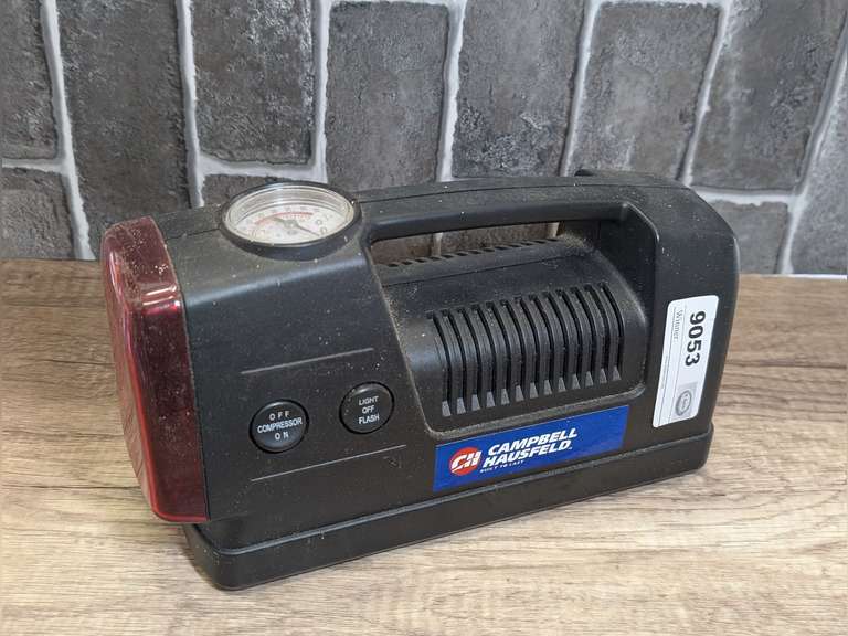 CAMPBELL HAUSFELD 12 VOLT AIR COMPRESSOR WITH EMERGENCY LIGHT image