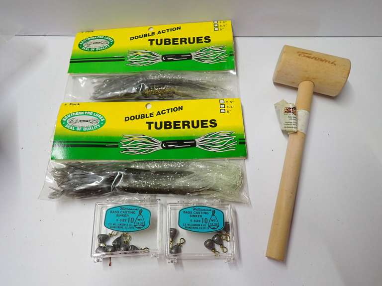 Fishing Lures, Sinkers and Tsunami Wooden Mallet image