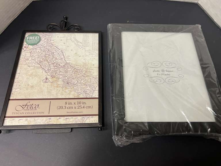 BR2… 8 x 10 picture frames, both are still new, see pictures for details. image