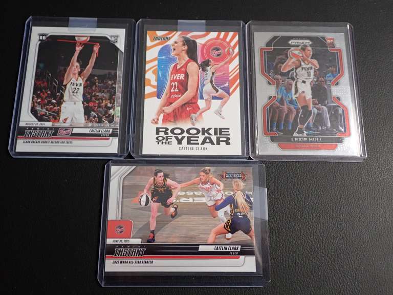 COLLECTION OF WNBA SPORTS CARDS INCLUDING CAITLIN CLARK & LEXI HULL image