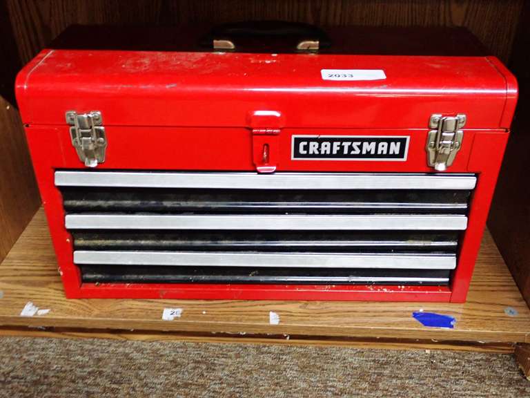 Craftsman Red Metal Toolbox image