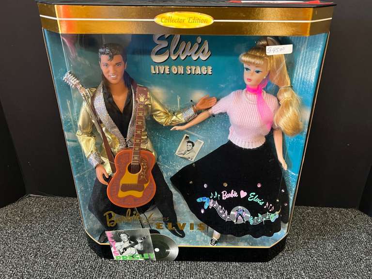 Collector Edition Elvis Live On Stage Barbie Doll Set image