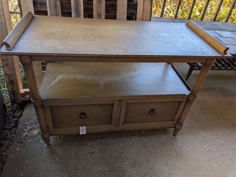 VINTAGE BI-LEVEL BUFFET/CONSOLE TABLE image