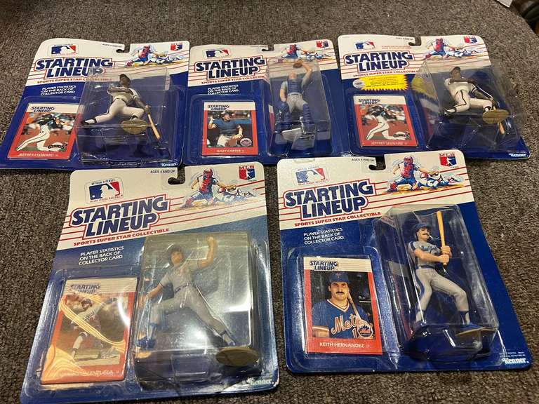 Starting lineup baseball action figures, still in unopened packages, set of five, see pictures for details. image