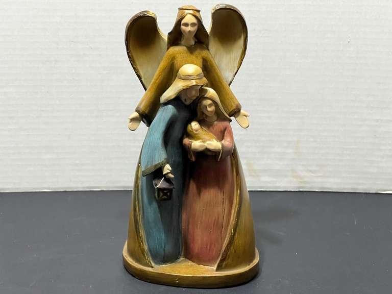 BR1…Holy family with Angel figurine, see pictures for details. image