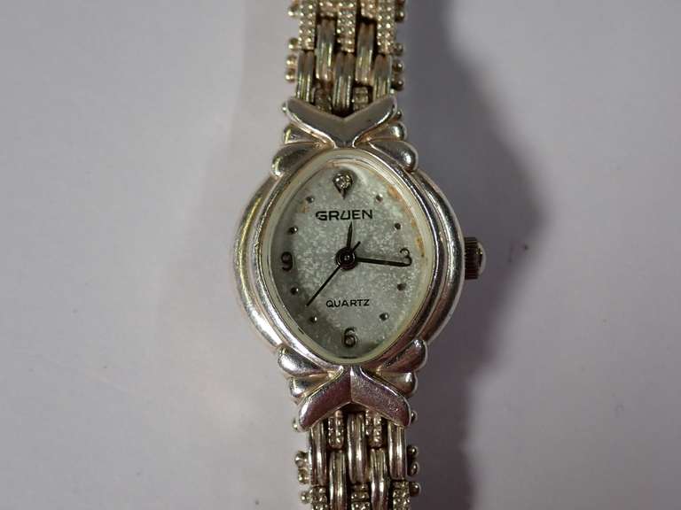 Gruen Sterling Silver Quartz Ladies Wristwatch image