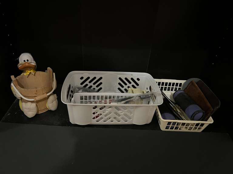 Hall… Shelf lot marked 1179 to include assorted household items, 2 pound weights, and more. see pictures for details. image