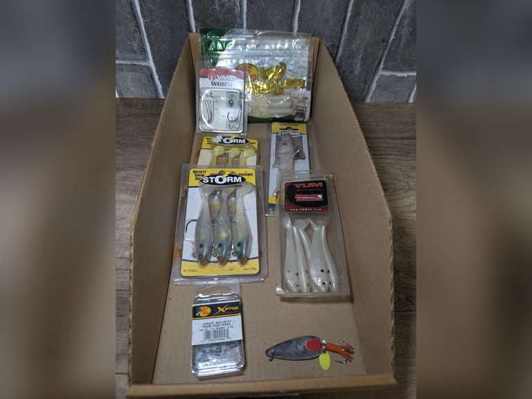 FISHING LURES INCLUDING BASS PRO SHOPS TOURNAMENT SERIES TUBES, STORM SWIMBAITS, AND MORE image