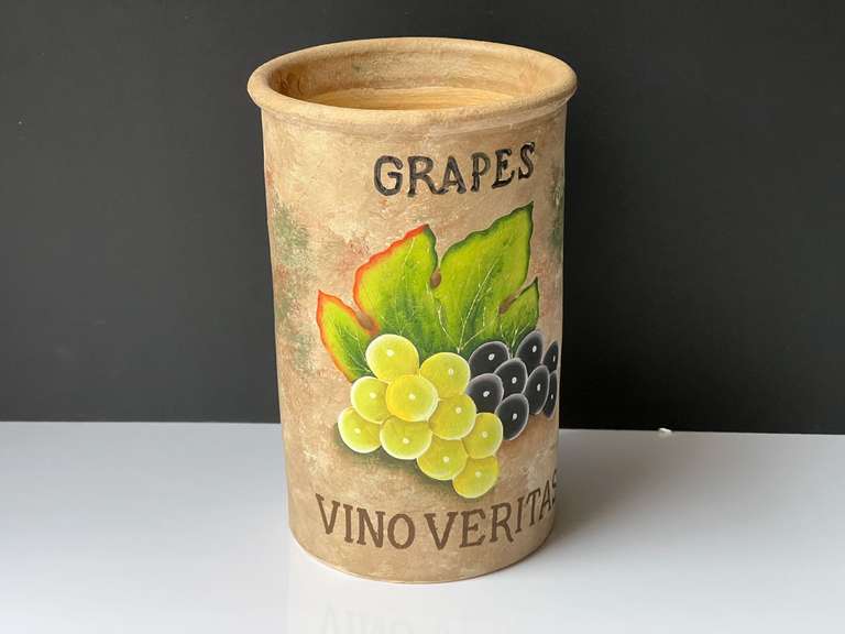 Garage…Terra-cotta wine bottle cooler, see pictures for details. image