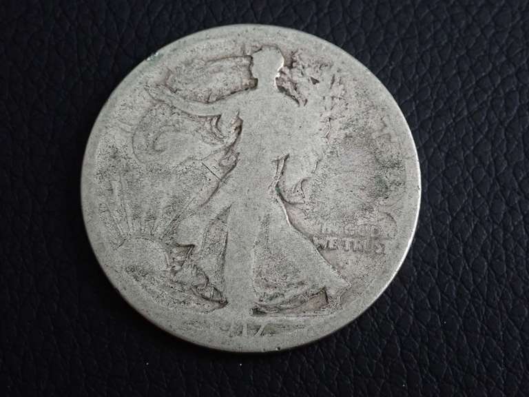 1917-D WALKER HALF DOLLAR COIN-FAINT image
