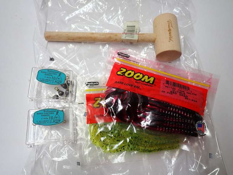 Fishing Lures, Sinkers and Tsunami Wooden Mallet image