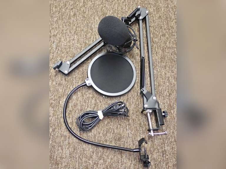 Studio Microphone Set with Stand, Pop Filter image