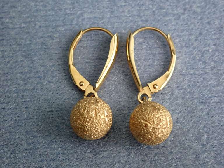 GOLD EARRINGS - POSTS ARE MARKED JCM 14K image