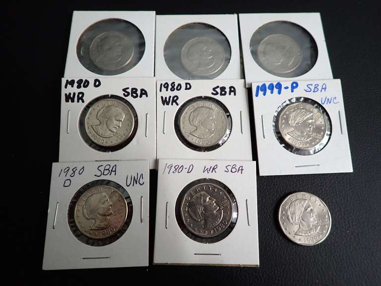 1980 & 1999 SUSAN B. ANTHONY DOLLAR COINS image