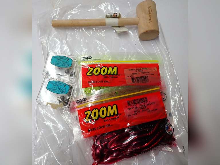 Fishing Lures, Sinkers and Tsunami Wooden Mallet image