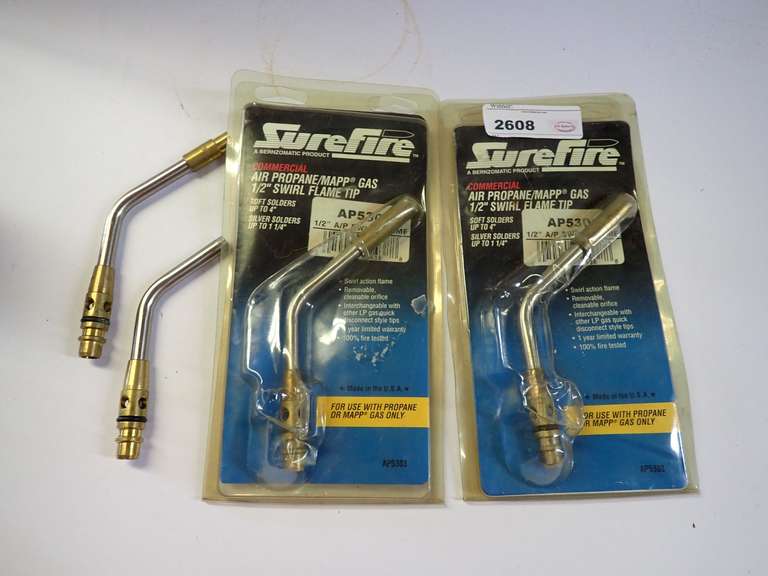 Surefire AP5303 Commercial Air Propane MAPP Gas 1/2" Swirl Flame Tip Lot image